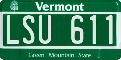 VT license plate LSU611