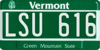 VT license plate LSU616