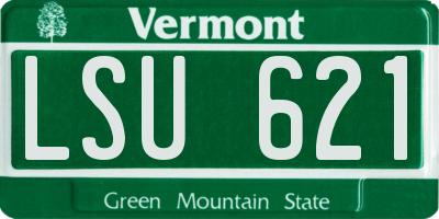 VT license plate LSU621