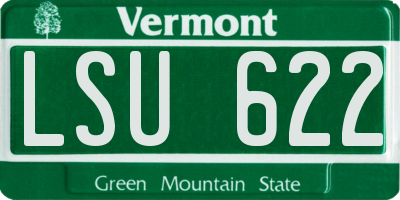 VT license plate LSU622