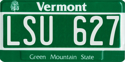 VT license plate LSU627