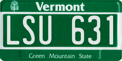VT license plate LSU631