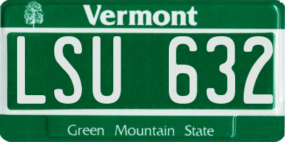 VT license plate LSU632
