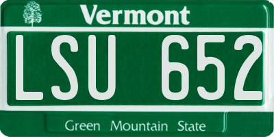VT license plate LSU652