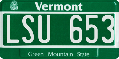 VT license plate LSU653