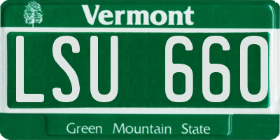 VT license plate LSU660