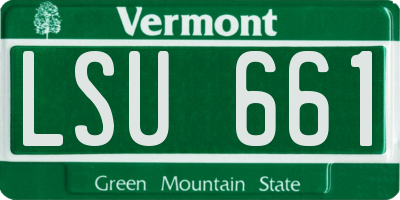 VT license plate LSU661