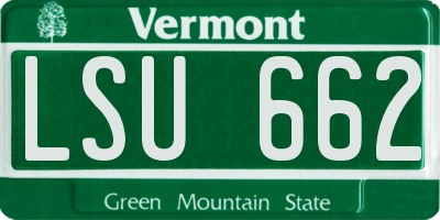 VT license plate LSU662