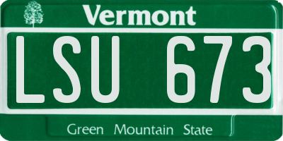 VT license plate LSU673