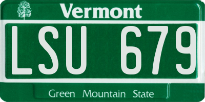 VT license plate LSU679
