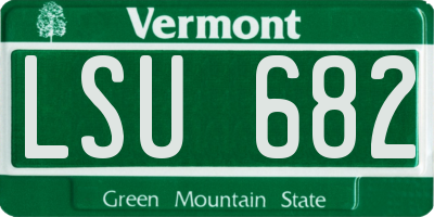 VT license plate LSU682
