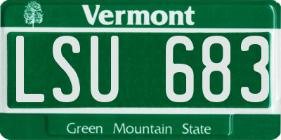 VT license plate LSU683