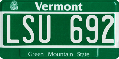 VT license plate LSU692
