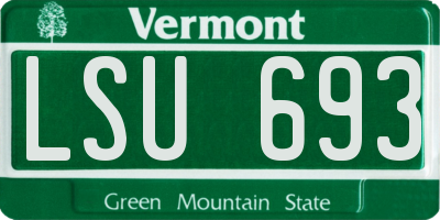 VT license plate LSU693