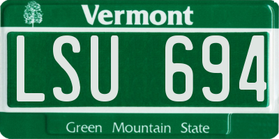 VT license plate LSU694