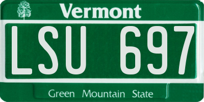 VT license plate LSU697