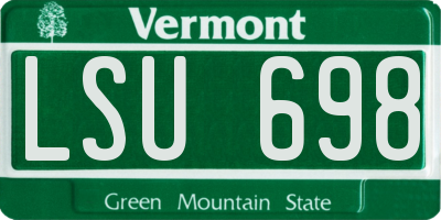 VT license plate LSU698