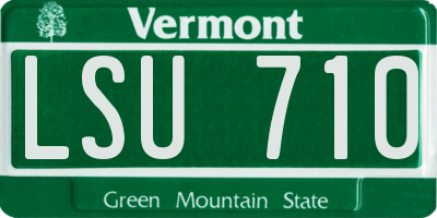 VT license plate LSU710