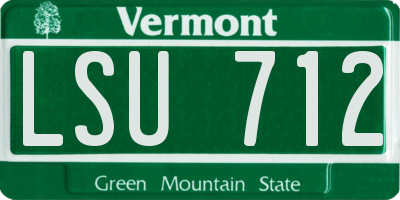 VT license plate LSU712