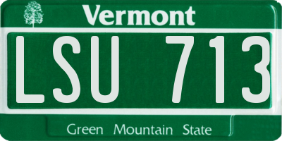 VT license plate LSU713