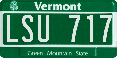 VT license plate LSU717