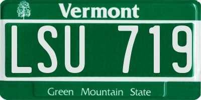 VT license plate LSU719