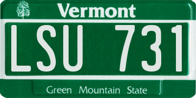 VT license plate LSU731