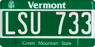 VT license plate LSU733