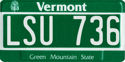 VT license plate LSU736