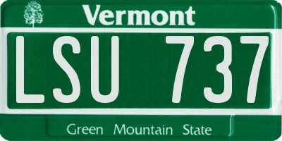 VT license plate LSU737