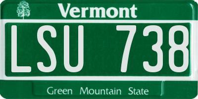 VT license plate LSU738