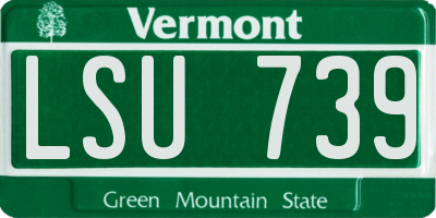 VT license plate LSU739