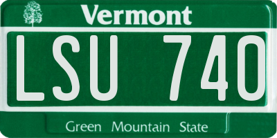 VT license plate LSU740