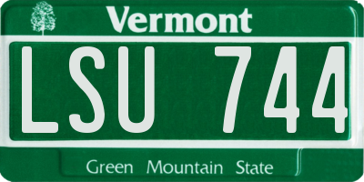 VT license plate LSU744