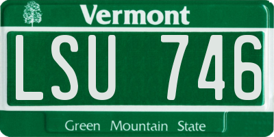 VT license plate LSU746