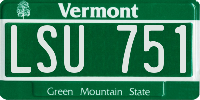 VT license plate LSU751