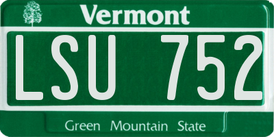 VT license plate LSU752