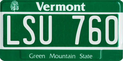 VT license plate LSU760
