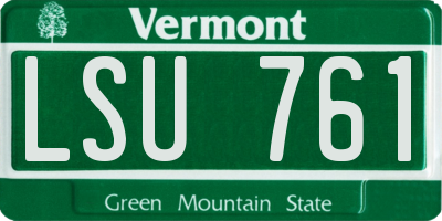 VT license plate LSU761