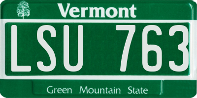 VT license plate LSU763
