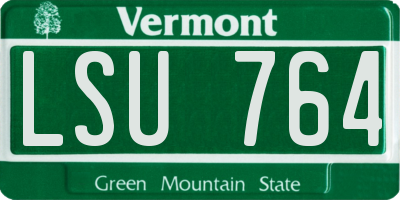 VT license plate LSU764