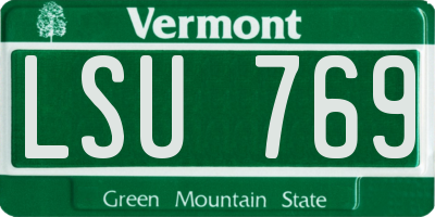 VT license plate LSU769