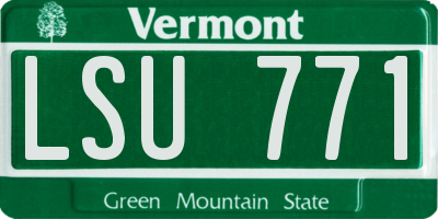 VT license plate LSU771