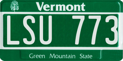 VT license plate LSU773