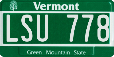VT license plate LSU778