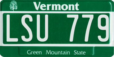 VT license plate LSU779
