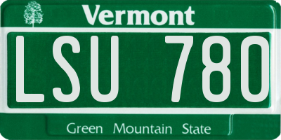 VT license plate LSU780