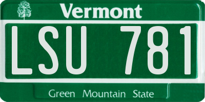 VT license plate LSU781