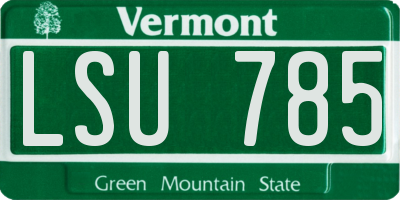 VT license plate LSU785