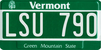 VT license plate LSU790